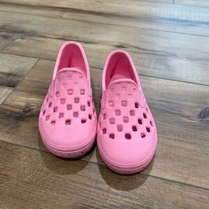 Toddler size 9 Pink Slip-On vans water shoes